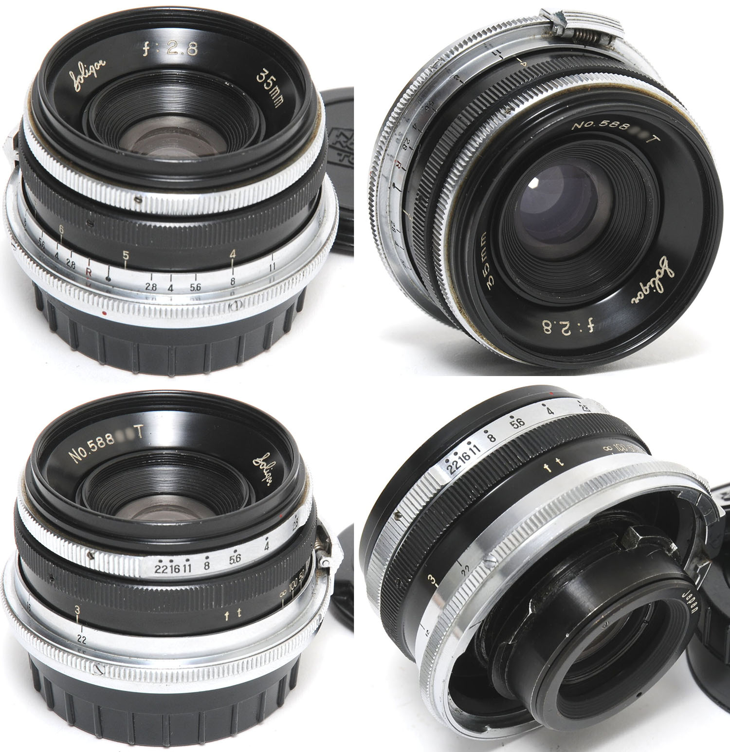 初期ミランダ用ソリゴールレンズとその周辺／さまざまな記号編（後編