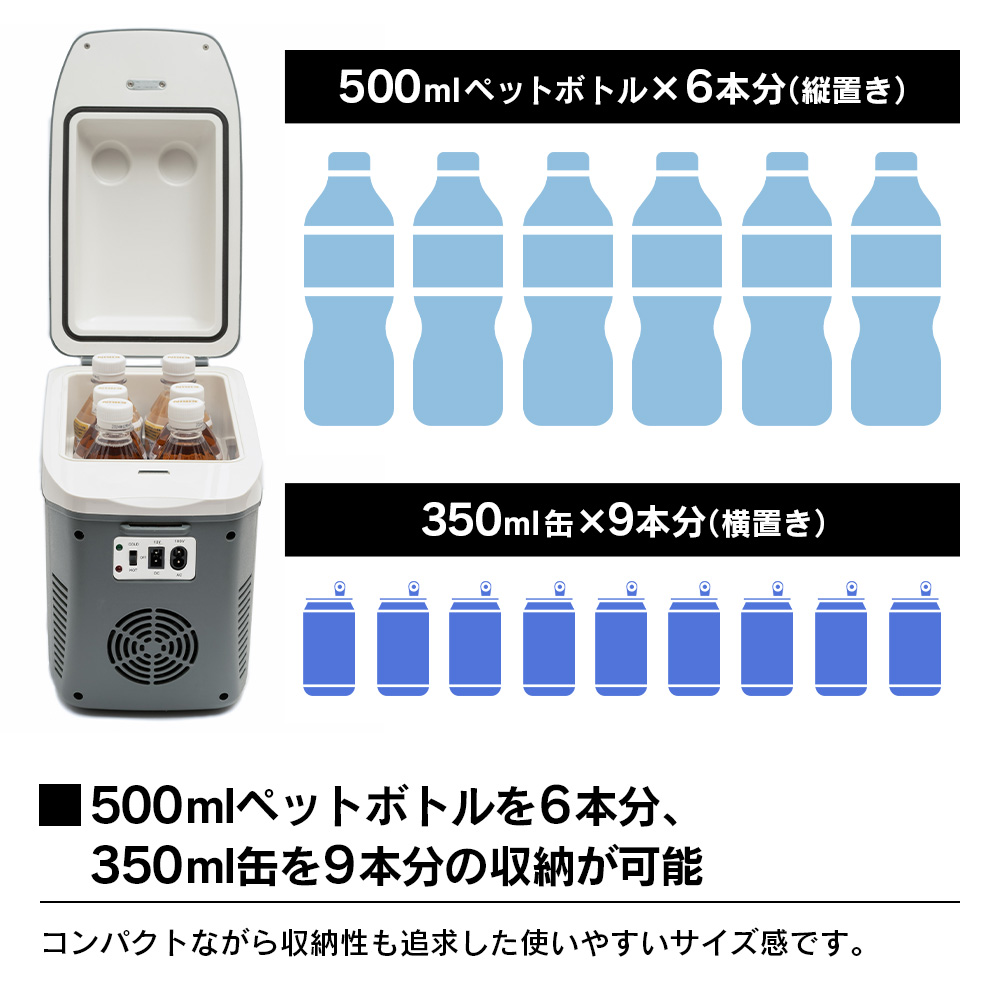 コンパクト冷温庫 ひえぽか☆車内や自宅で！最小を追求した保冷保温！