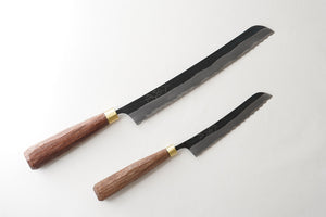 鍛冶職人 赤畠大徳 ｜ 黒打パン切り包丁 120mm