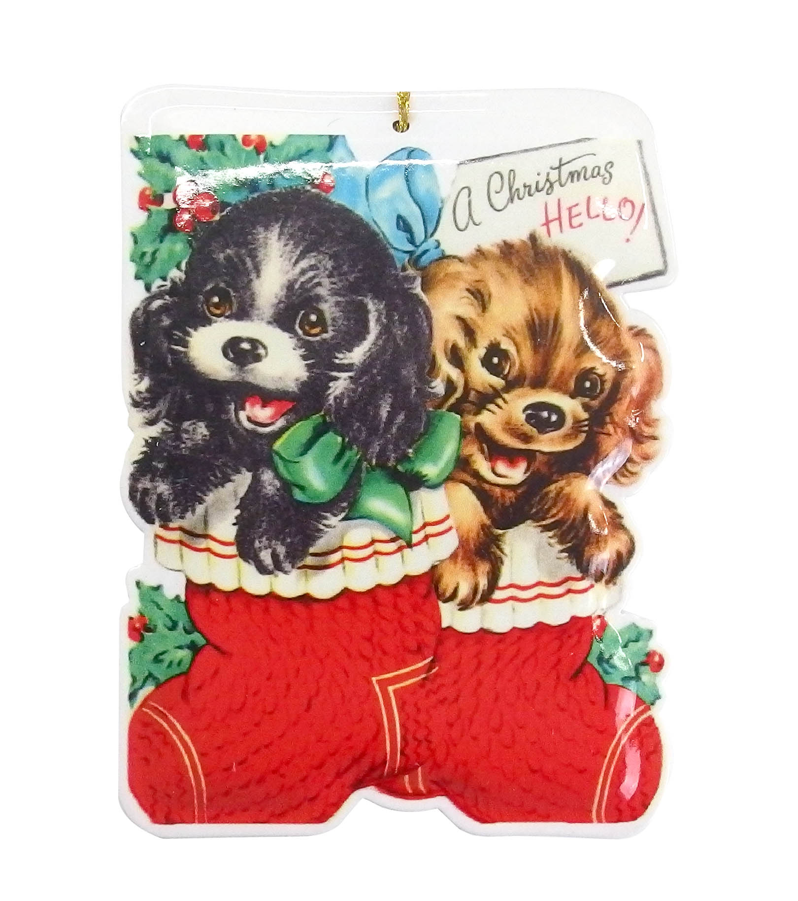 KEY STONE / メタルダイカットポストカード X'mas ツインドッグス