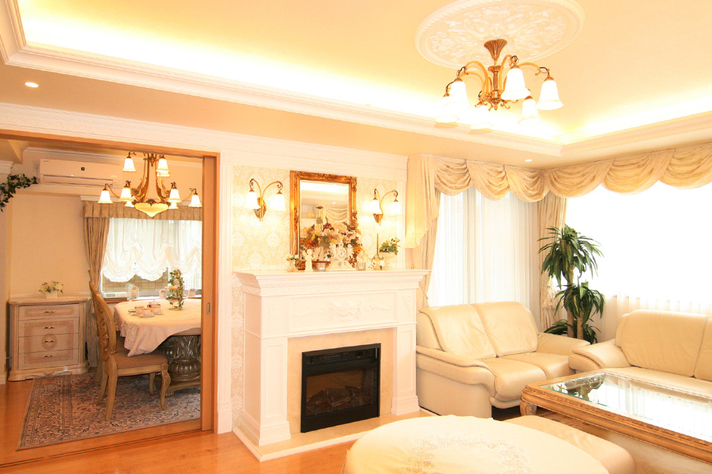 オーダーマントルピースのある空間｜株式会社ケーズクリエイション