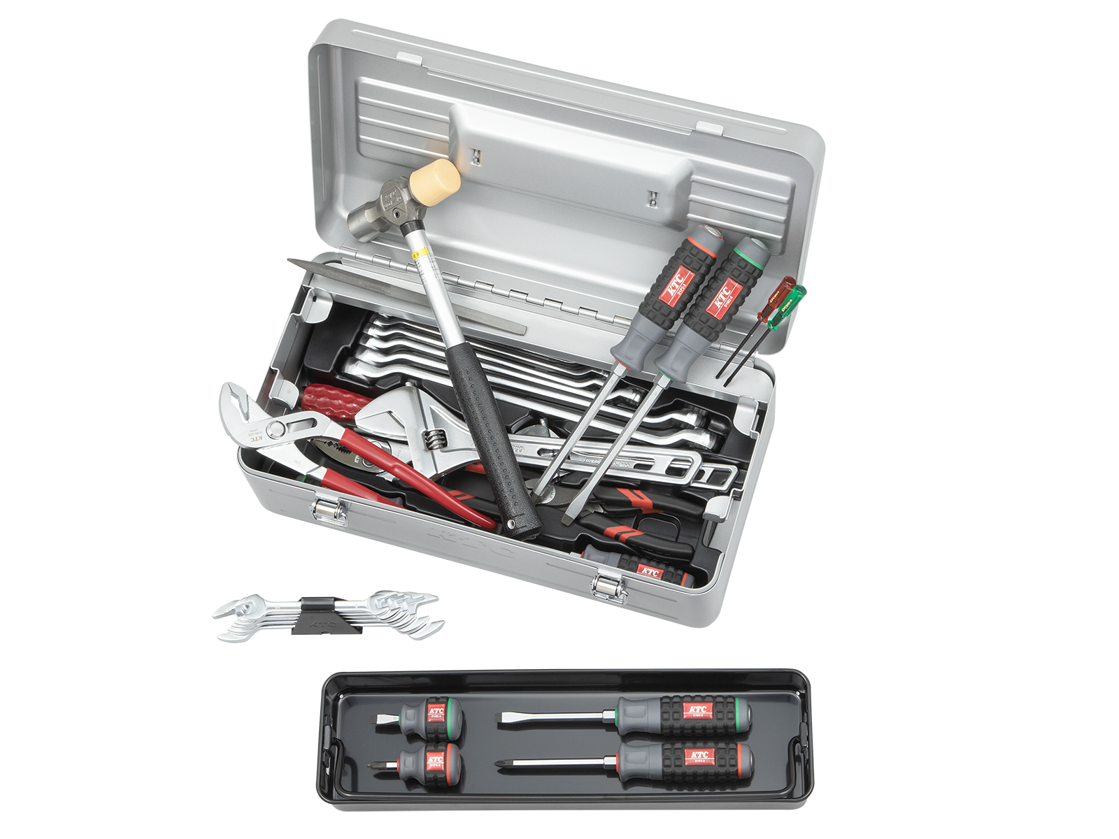 工具セット（片開きメタルケースタイプ）[31点] | KTCツール