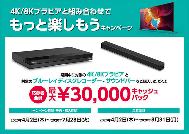 4K液晶テレビ BRAVIA 2019年モデル、49型「KJ-49X8500G」の販売価格