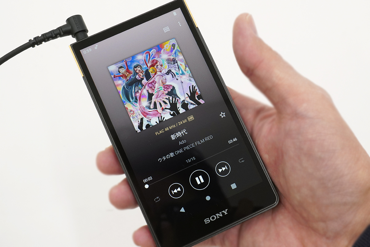 ストリーミング対応ウォークマンハイエンドモデル「NW-ZX707」実機