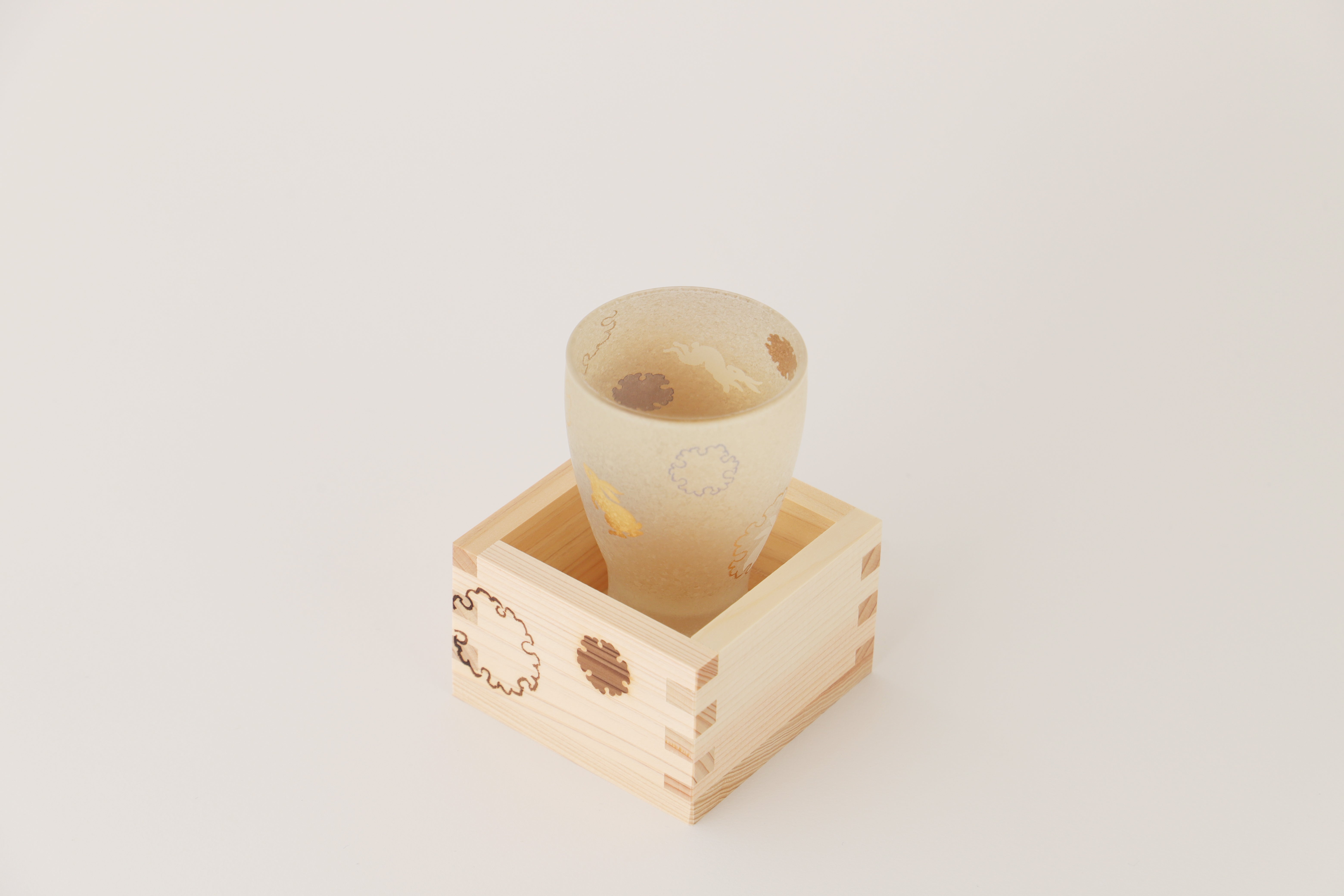 金の桜模様の枡酒グラスセット | の酒器・グラス | クラフト酒・日本酒