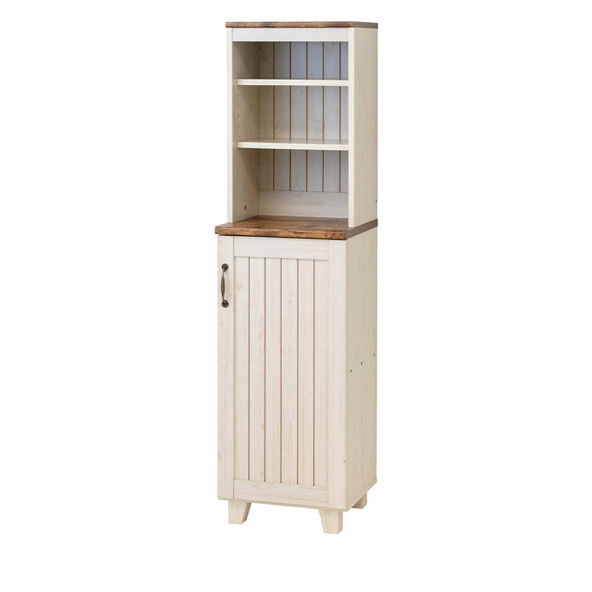 幅40cm カントリー ハイキャビネット キャビネット 食器棚 収納 隙間