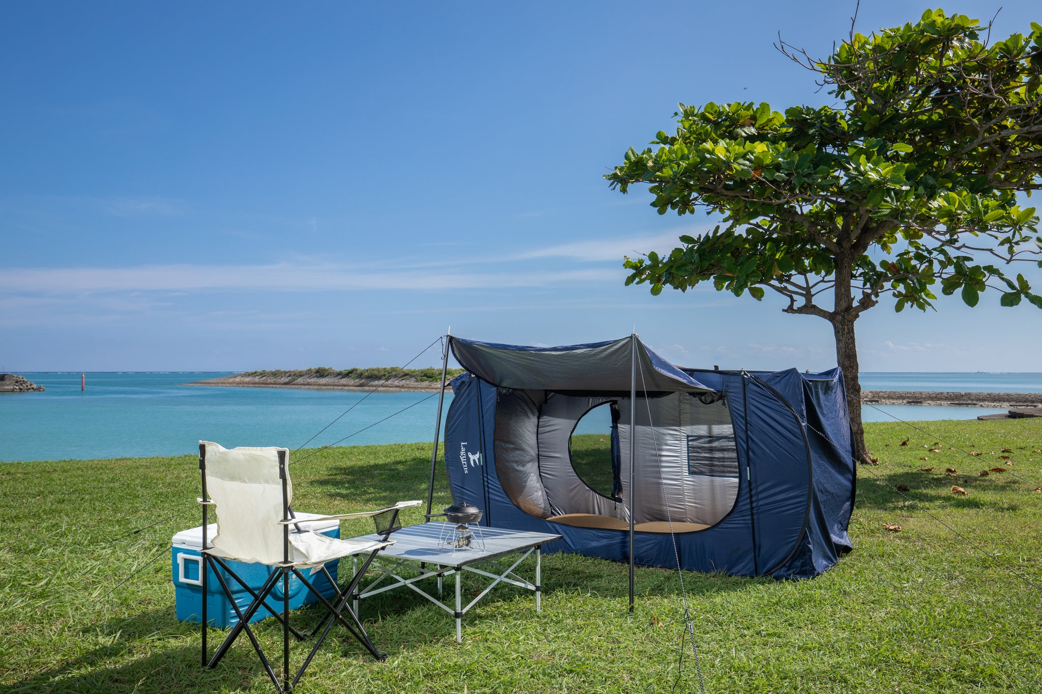 災害時とアウトドアにも併用可能 30秒で設営、収納可能 「2WAY仕様の