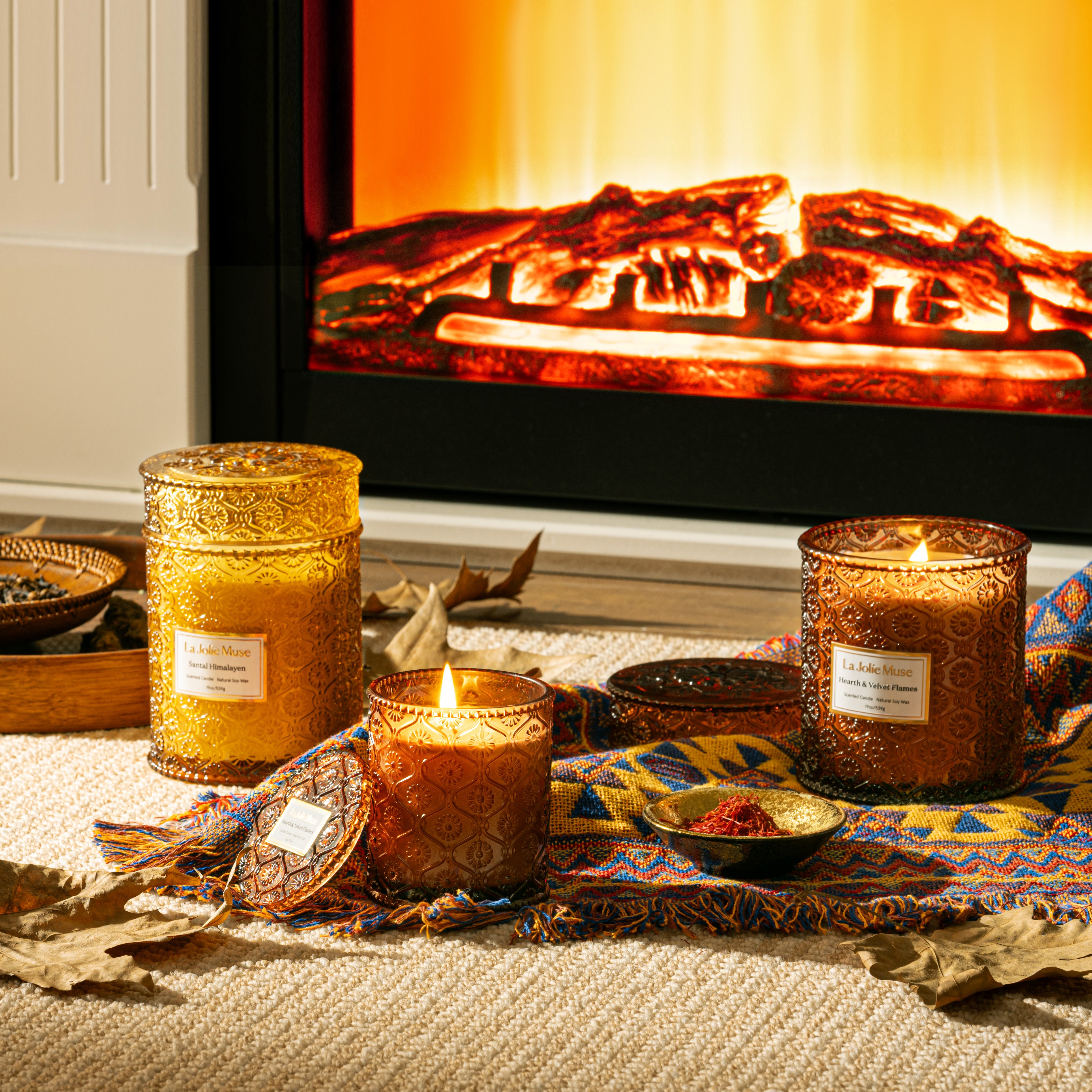 Maelyn Hearth & Velvet Flames 19oz Candle – LA JOLIE MUSE