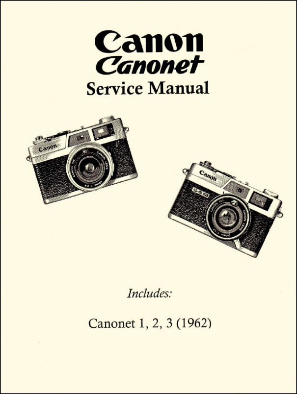 Product Details | Canonet Repair Manual (1962) | Canon | Service