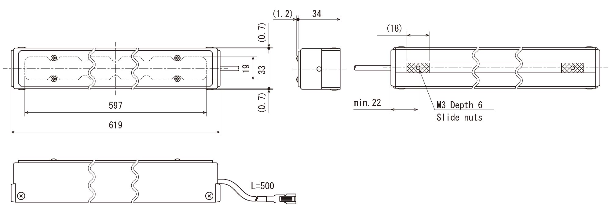 IDBA-LE600L-_HV｜画像処理用LEDバー照明｜レイマック