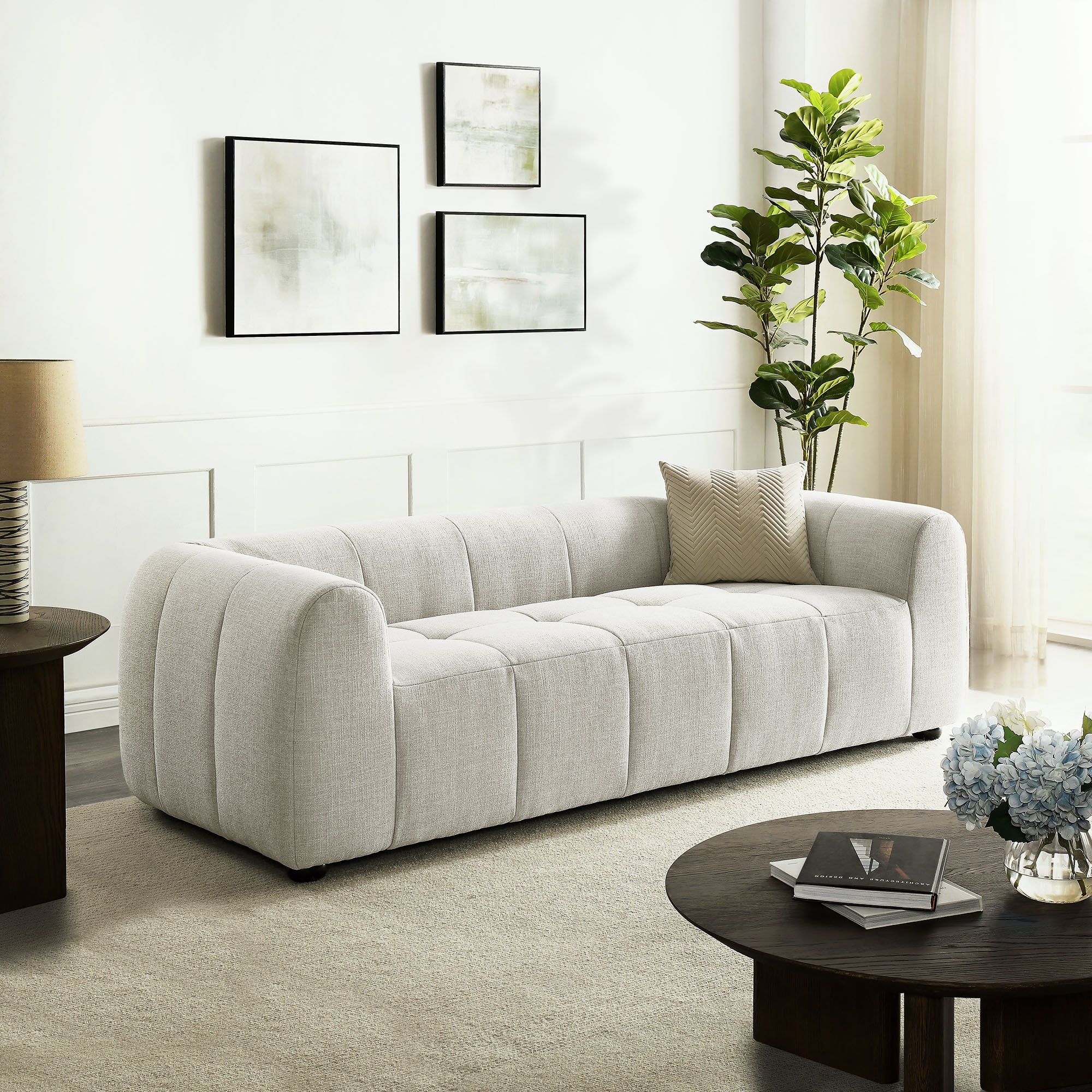 Liana Upholstered Fabric Sofa — Lexmod