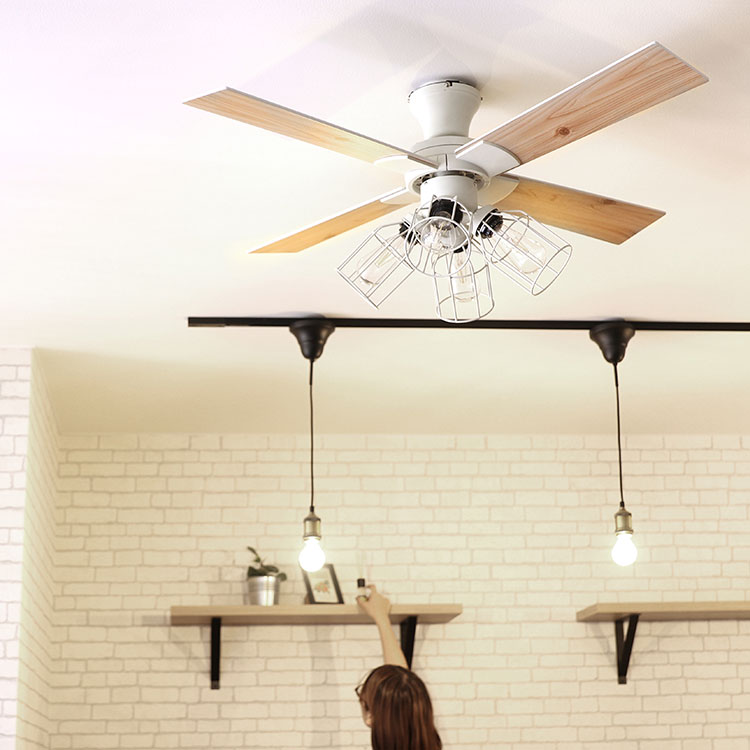 Modern Collection シーリングファン フィラメントLED付 JE-CF003