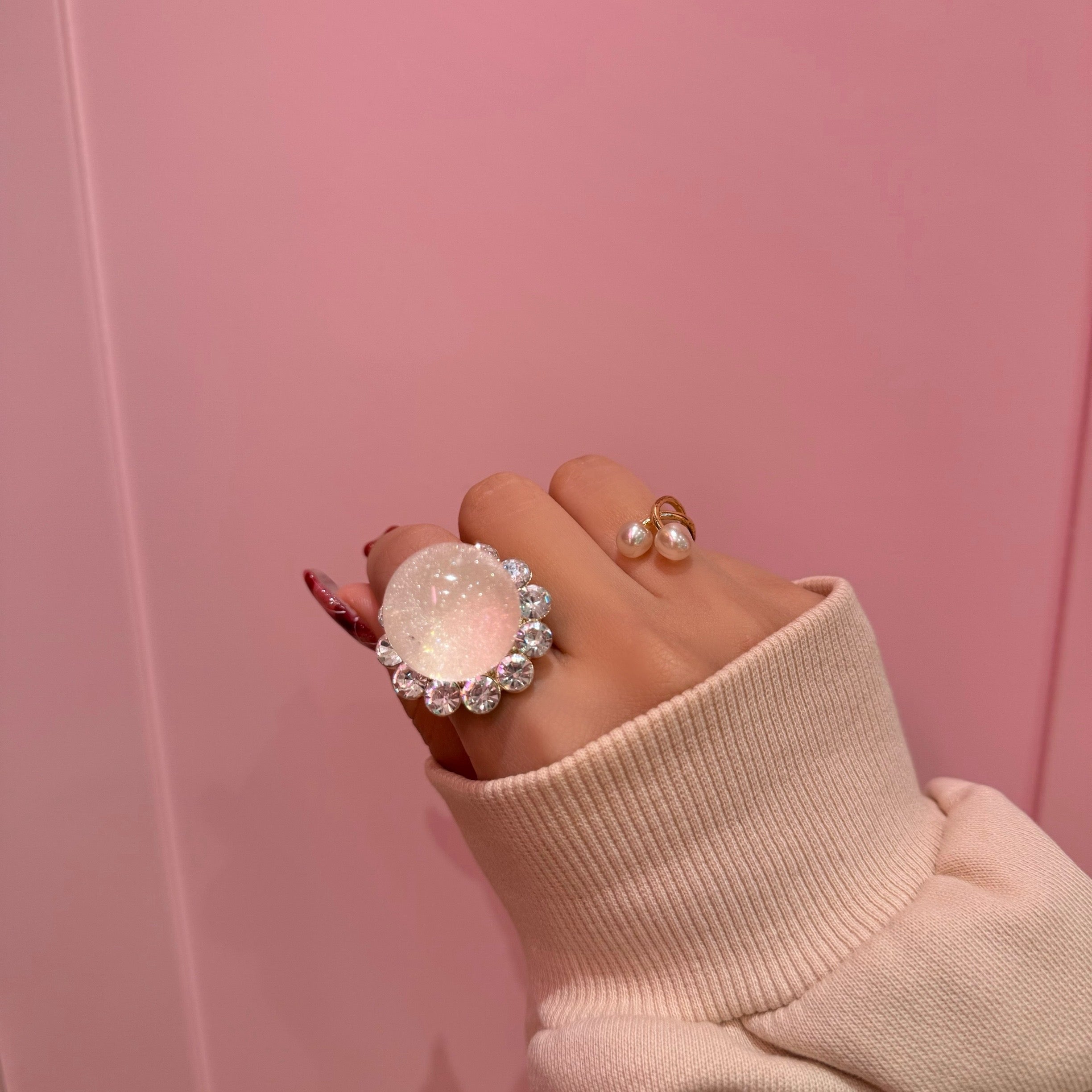 Bigビジューパールリング（スノードーム） – Liquem