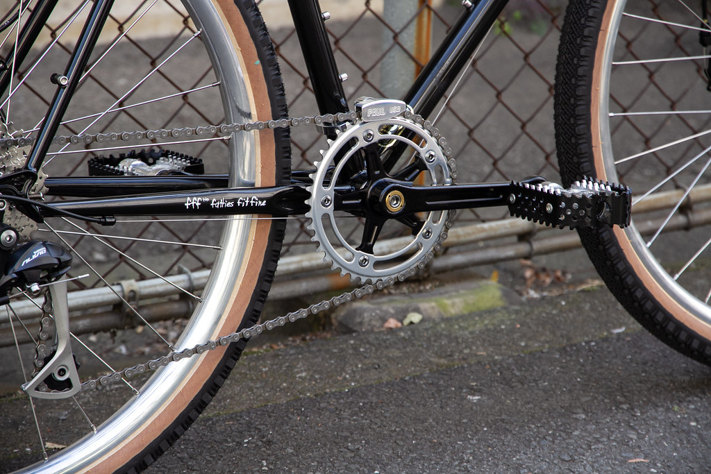 BLUE LUG* RMC track crank set (all silver) - BLUE LUG ONLINE STORE