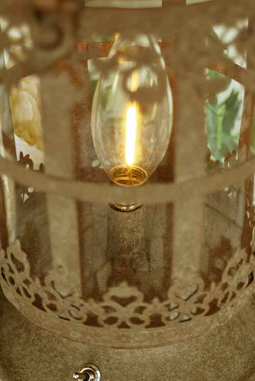 輸入雑貨 プリススコッパー ランタン LED 電池式 シャビーシック