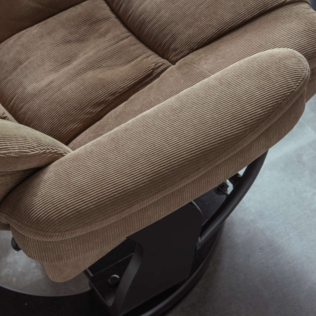 ソファ 1人掛け 幅84cm オットマン付 UPウォルク パーソナルチェア