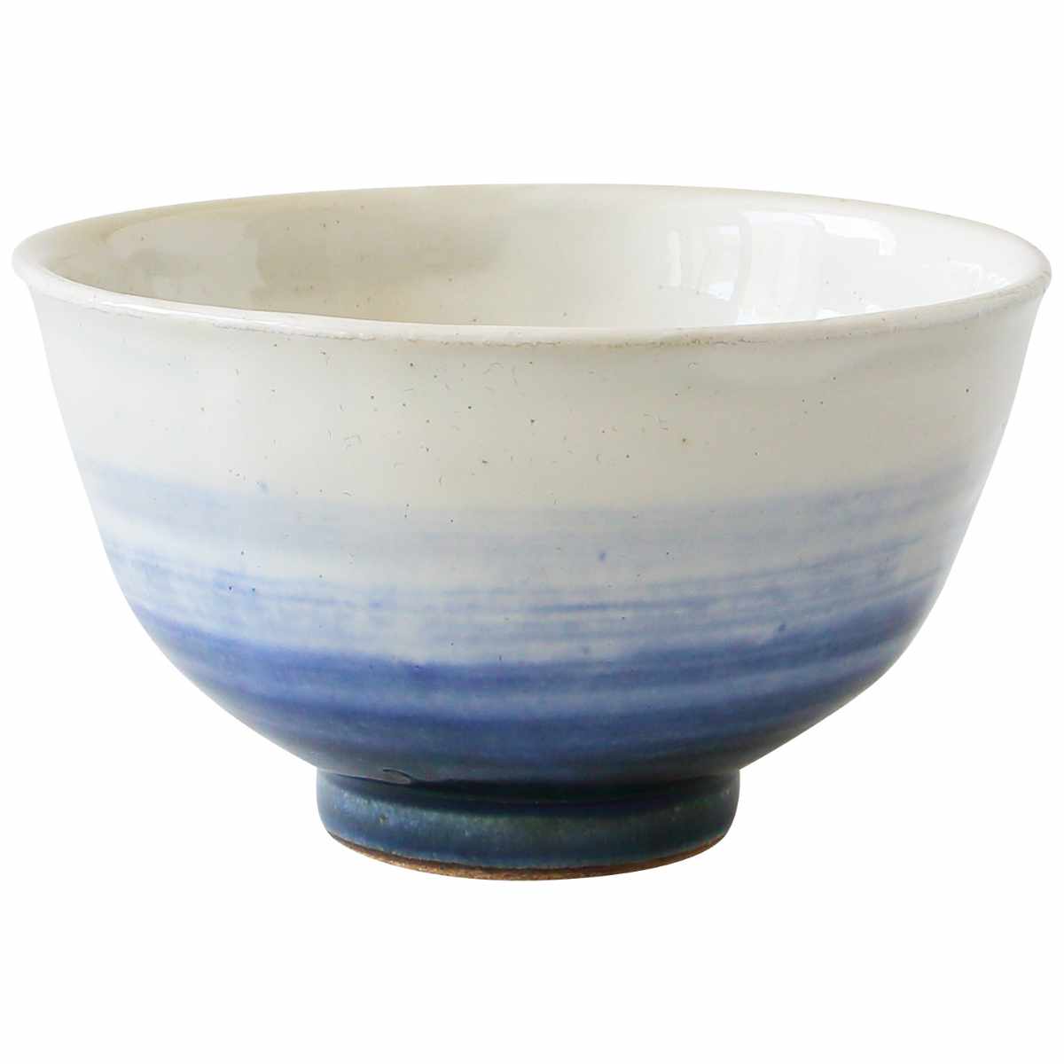 飯碗 11cm 裾濃 藍花 陶器 波佐見焼 （ 食洗機対応 電子レンジ対応