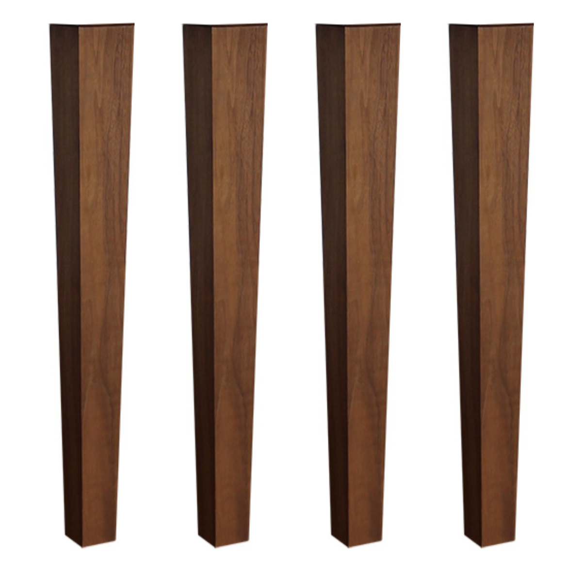 ダイニングテーブル 脚のみ 4本1組 木脚タイプ ウォールナット 天然木