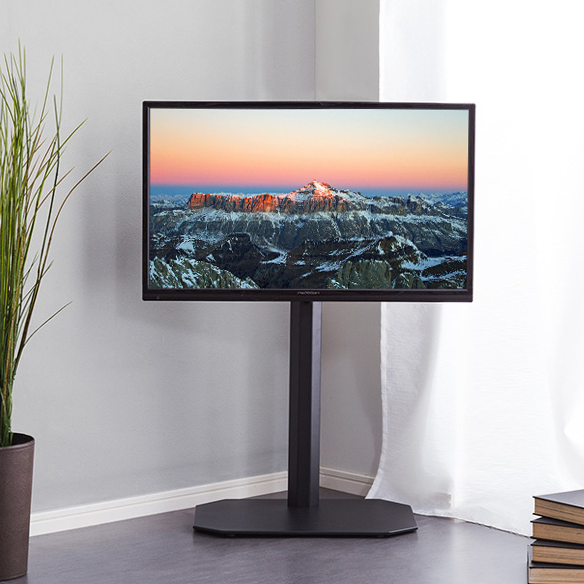 TVスタンド 八角支柱 65V型対応 壁寄せ テレビ台 （ TV台 テレビ