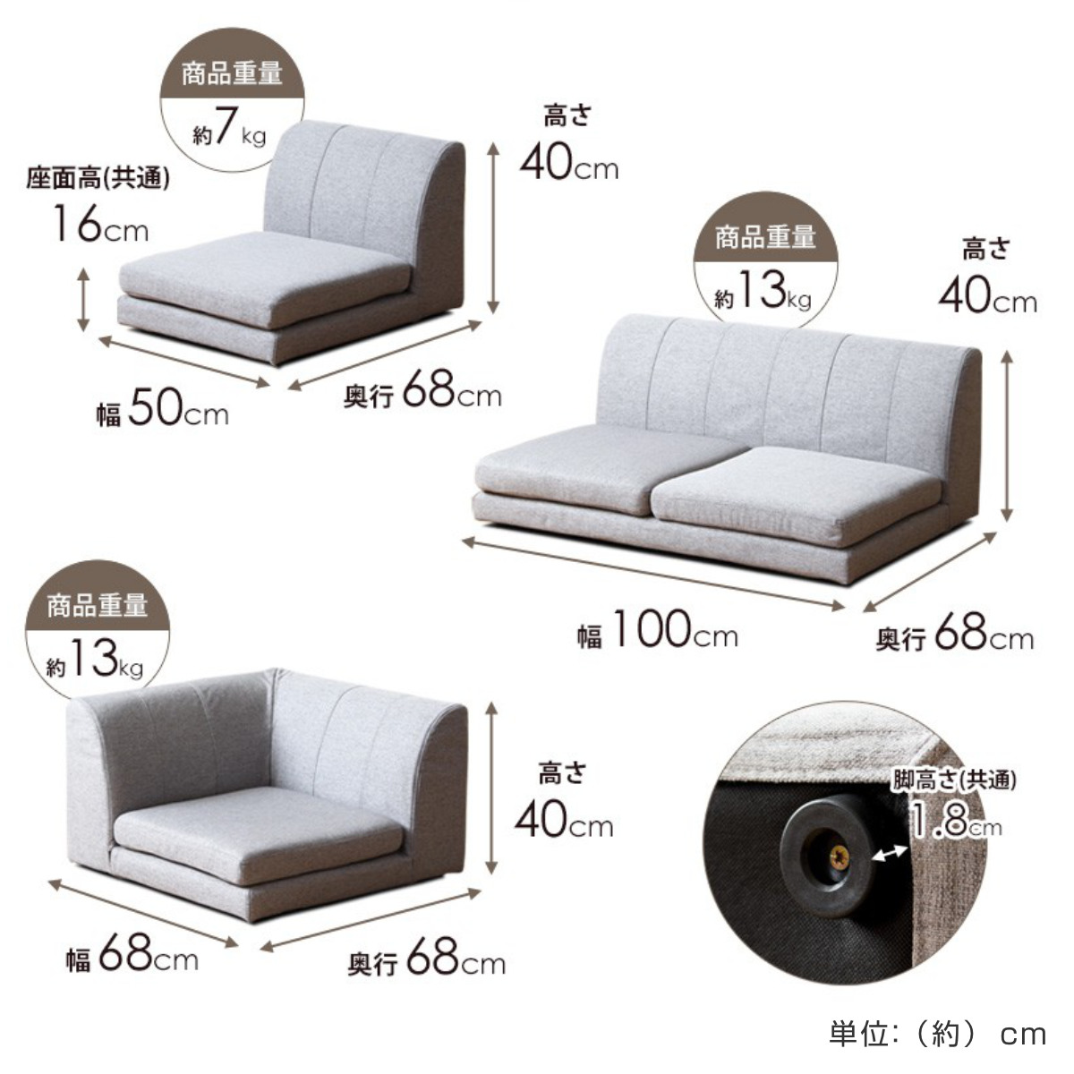 dショッピング |フロアソファ 3点セット L字 コーナー （ ソファー