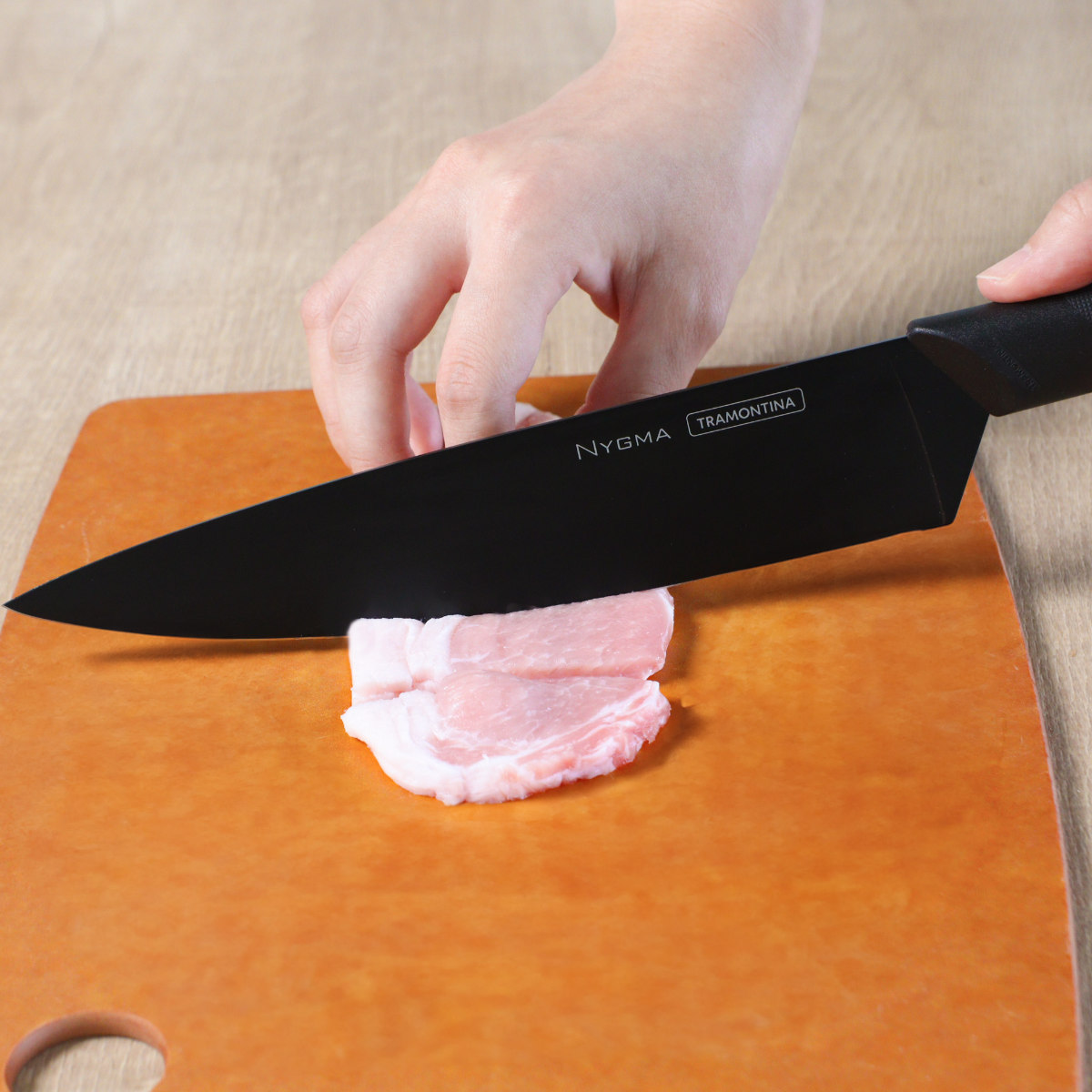 包丁 6点セット ニグマ ブラック トラモンティーナ （ TRAMONTINA 牛刀