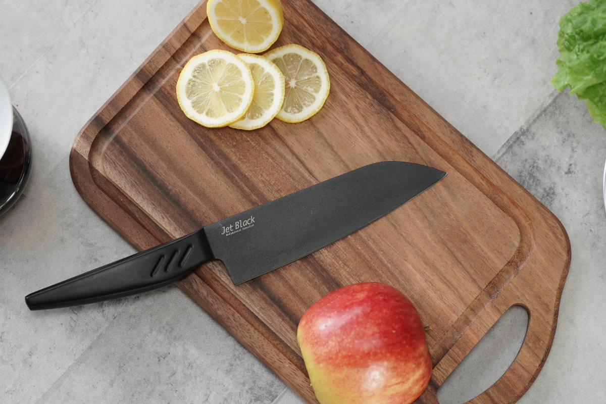 三徳包丁 16.5cm Jet Black （ 包丁 料理包丁 文化包丁 万能包丁 一