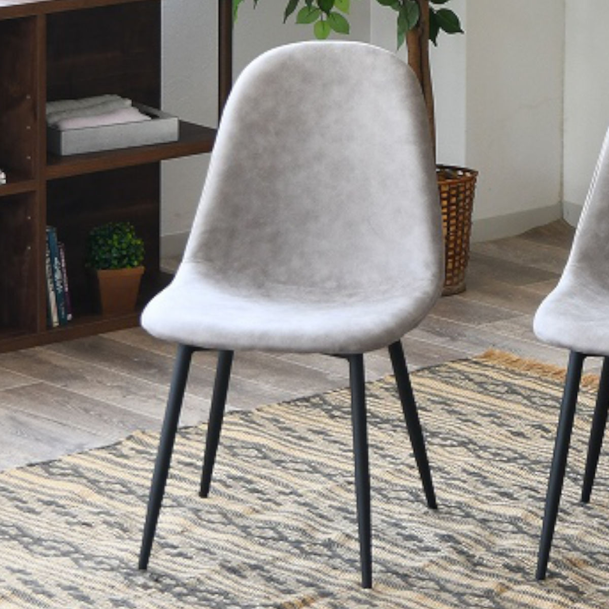 ダイニングチェア 同色2脚セット 座面高43cm マロンスリー