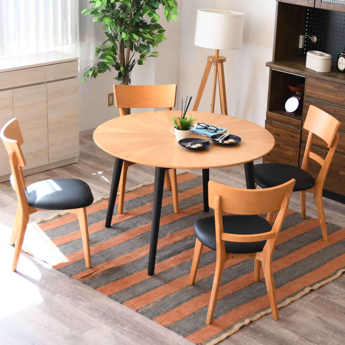 ダイニングテーブル 円型 幅110cm マリヤ （ 円形 丸 ラウンド