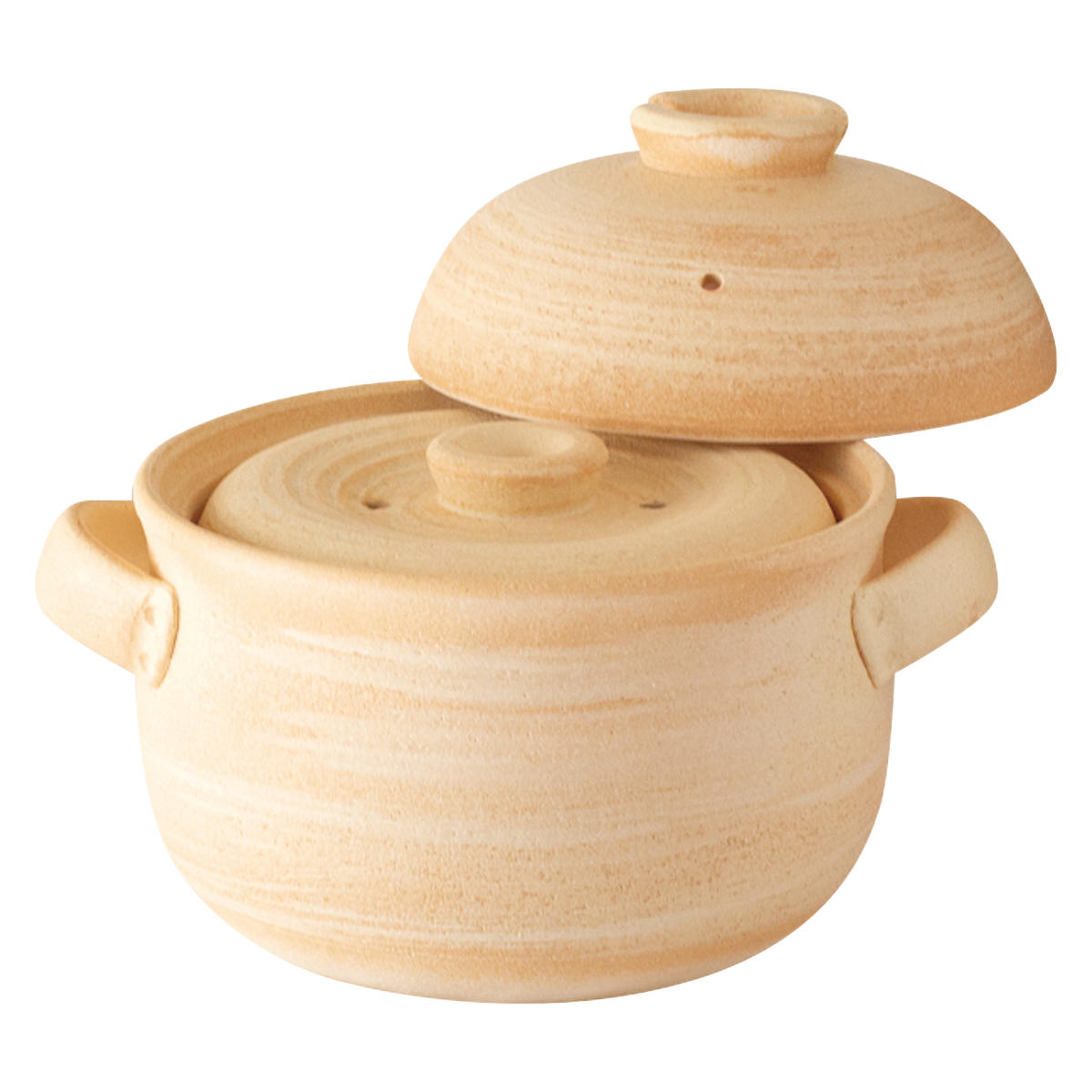 dショッピング |炊飯土鍋 2合 山吹 二重蓋 萬古焼 日本製 （ ガス火