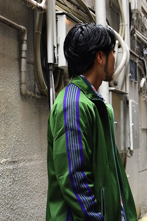 NEEDLES[ニードルズ] 23AW Track Jacket-Poly Smooth [Wine/Ivy Green