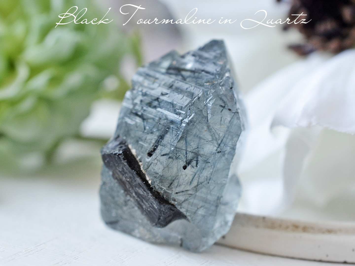 ブラックトルマリンインクォーツ原石 | LOTUS for BrIGHT ジュエリーと