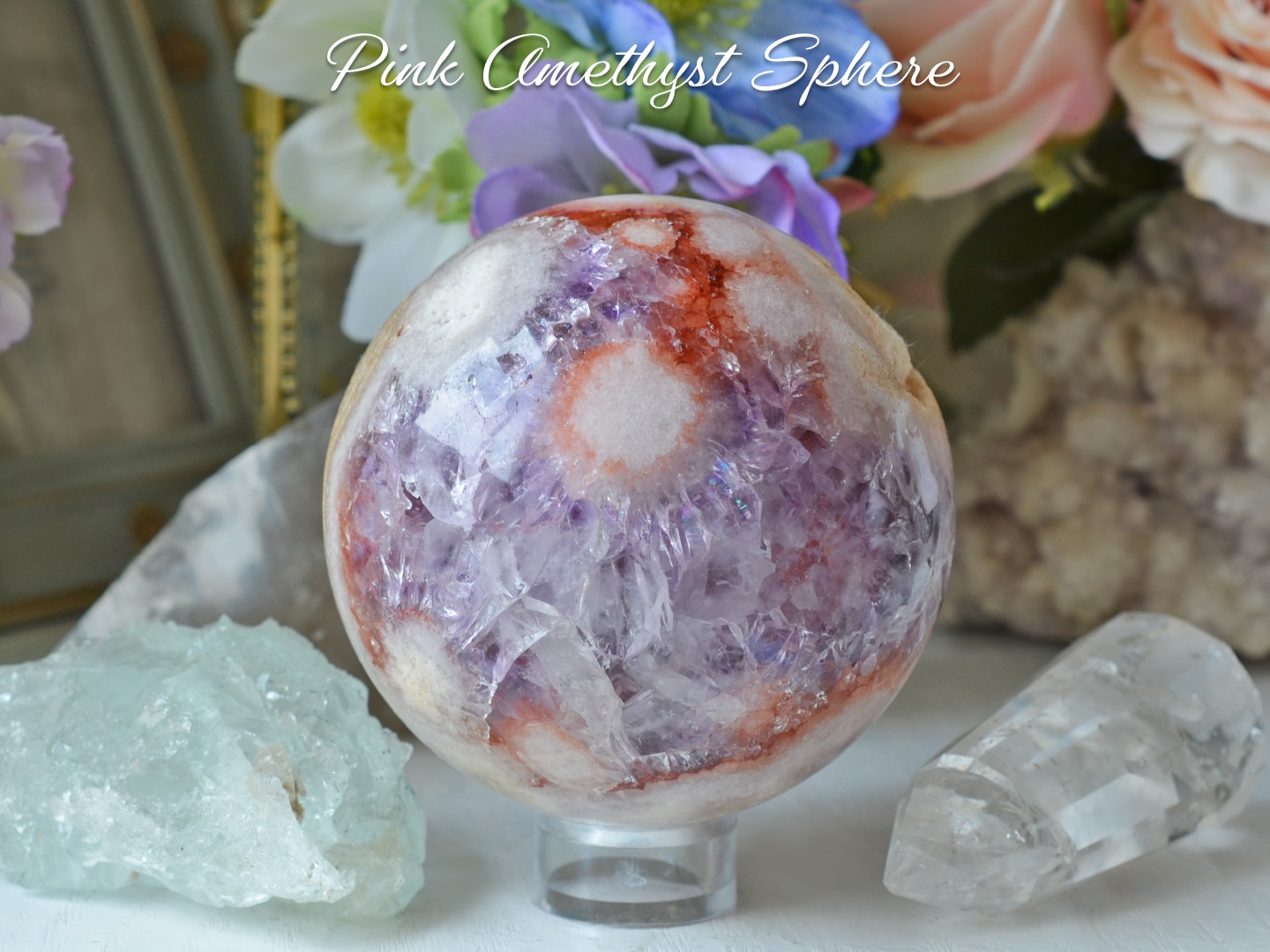 ピンクアメジストスフィア77mm | LOTUS for BrIGHT ジュエリーと天然石