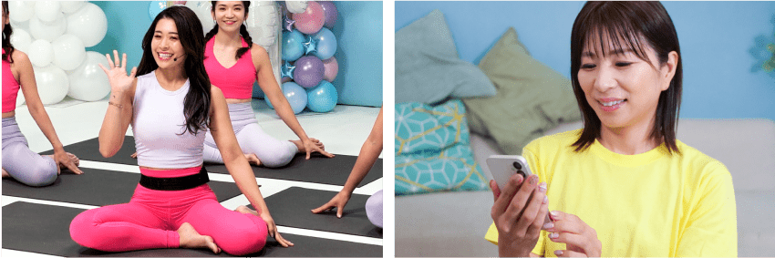 ヨガ・ピラティス・筋トレなど豊富なオンラインレッスンが受け放題