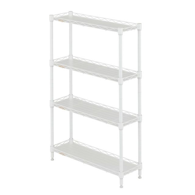 キッチンラック 幅20cm 4段 ルミナスラテ すき間収納ラック 幅19.5