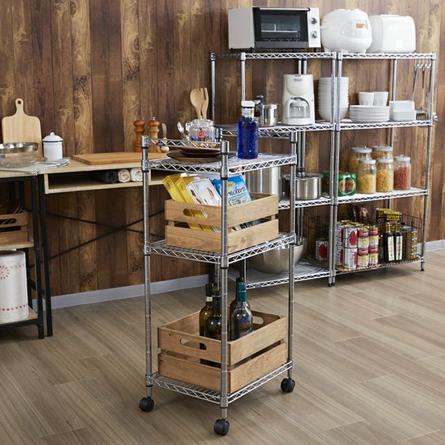 スチールラック 幅35cm 4段 ルミナスライト スチールラック 幅34.5