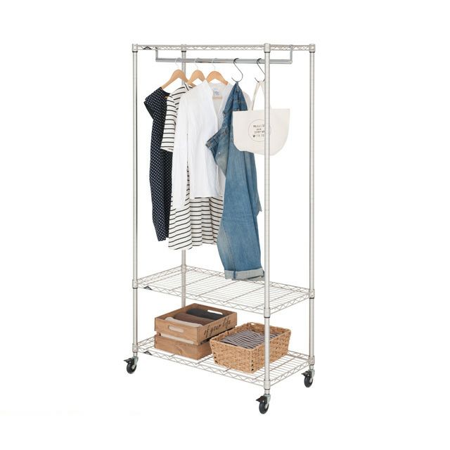 ハンガーラック 幅90cm 3段 ルミナスプレミアム 高度防錆素材 スチール