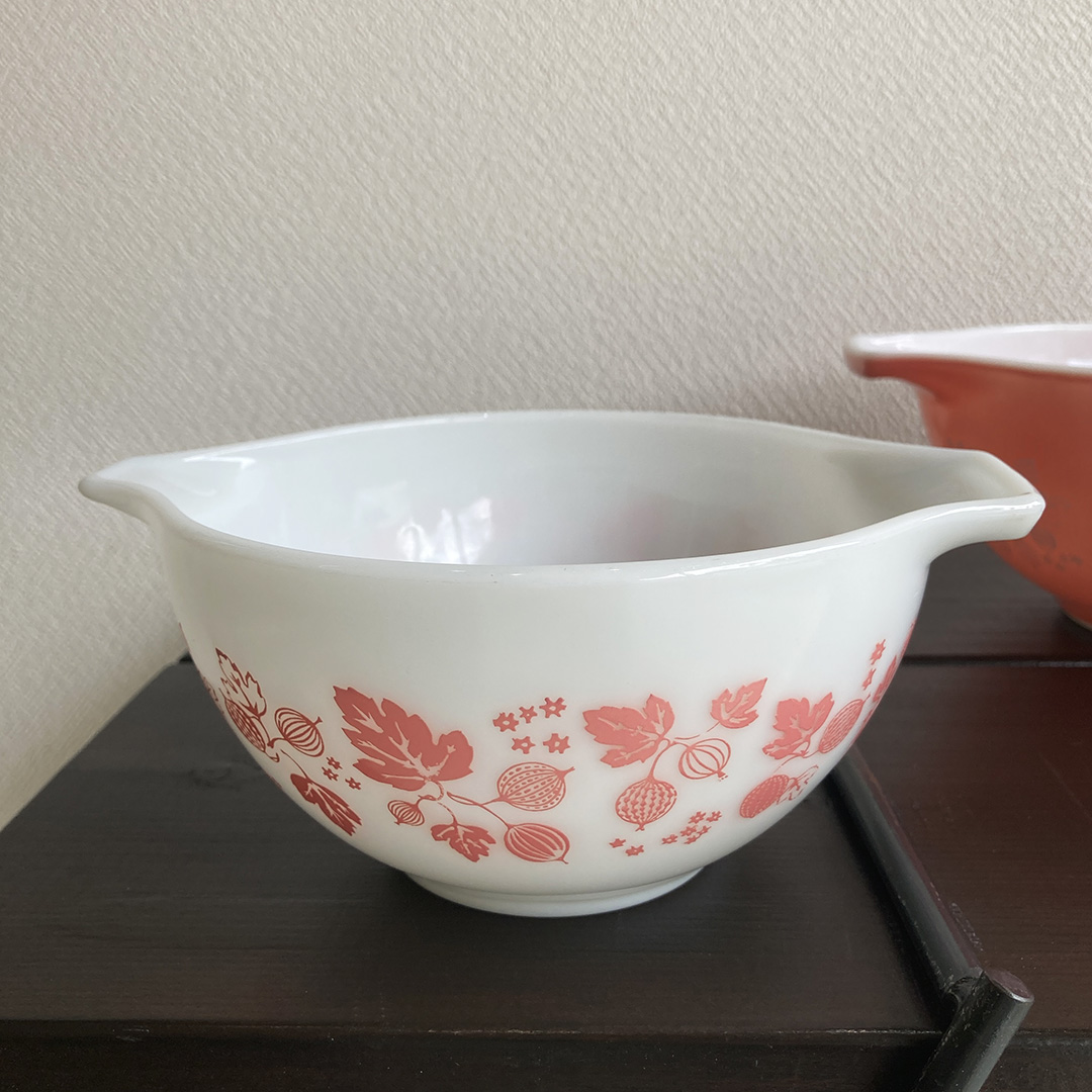 推定1960年代 ・ヴィンテージ デイジー 花柄ボウル・ナチュラル 推定