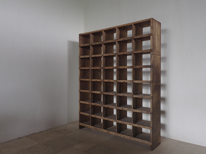 古家具 マス目収納棚 スクエアシェルフ | MANSIKKA antiquesMANSIKKA