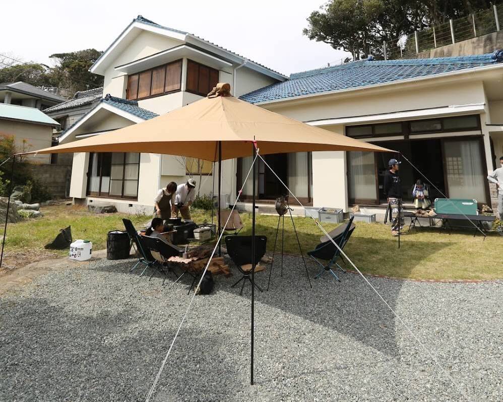 テンマクデザイン 青空タープTC レビュー。圧倒的な居住性。焚き火にも