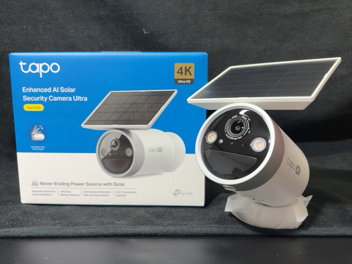 実機レビュー】TP-Link Tapo C465｜ソーラー一体型×4K高画質の屋外防犯