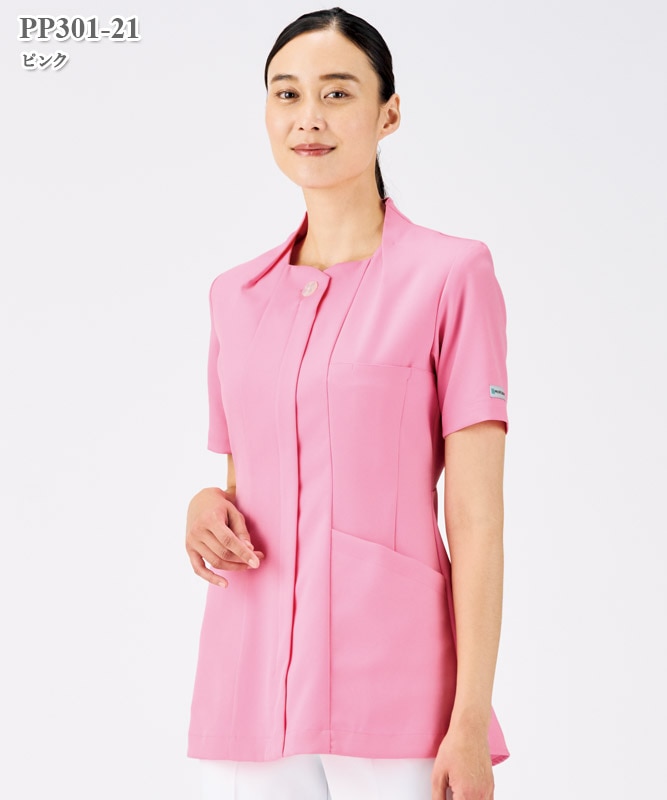 レディスナースジャケット半袖[住商モンブラン製品] PP301-10～80｜THS