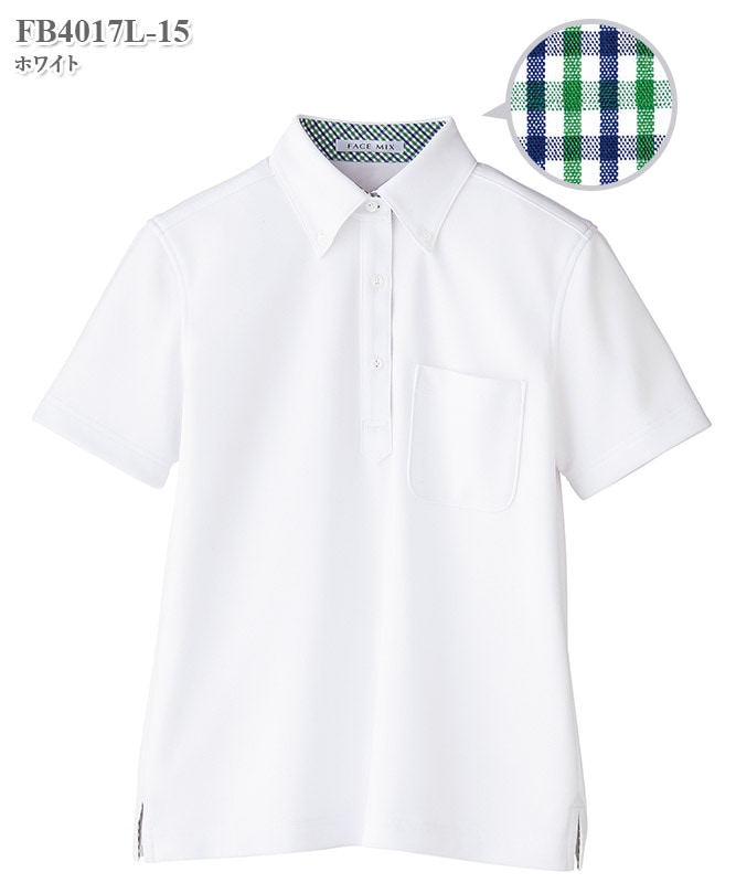 レディス吸水速乾ポロシャツ半袖(チェック)[ボンマックス製品] FB4017L