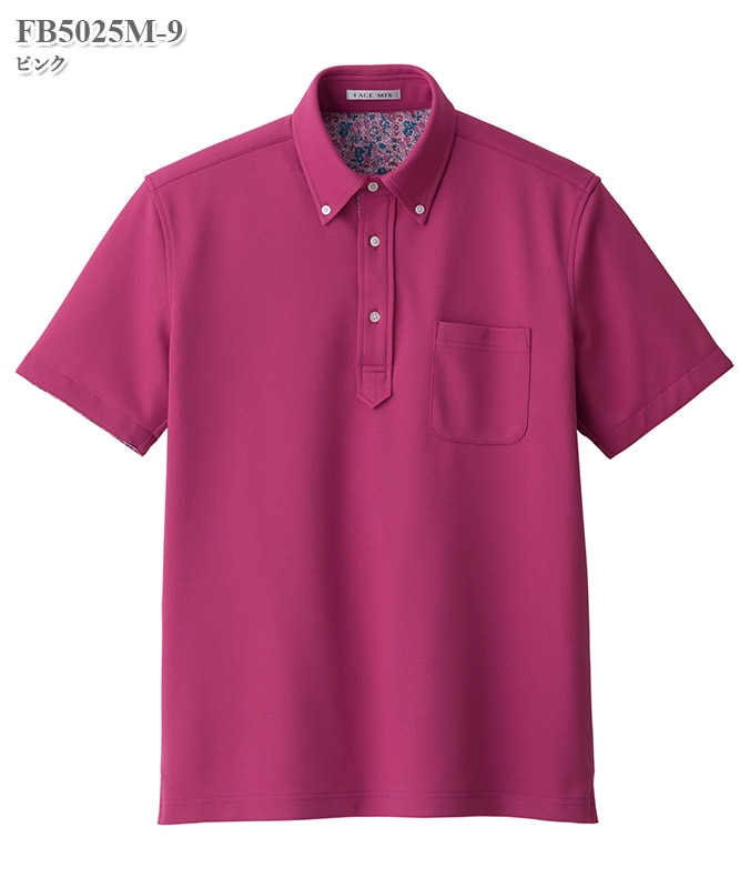 メンズ吸水速乾ポロシャツ半袖(花柄B)[ボンマックス製品] FB5025M｜THS