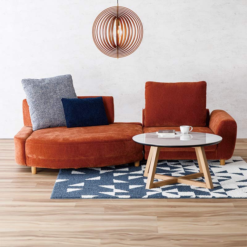 カウチソファ ZIG NL9 MB/HD TF51/TF51 AN8+ZAG R12ベースR HD TF51