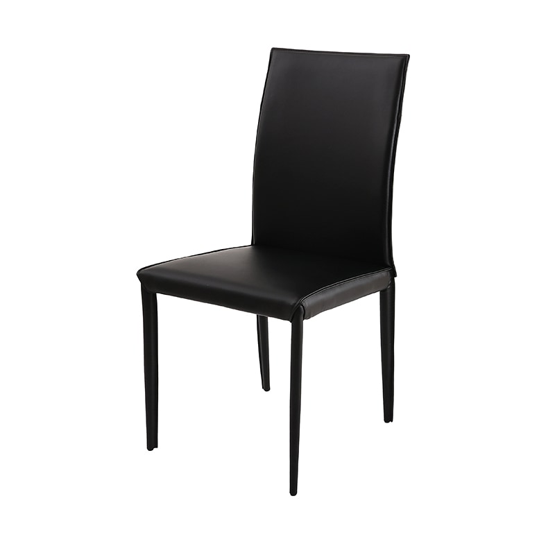 ダイニングチェア VEINプラス DC LEATHER/DGY 【大型商品配送】の通販