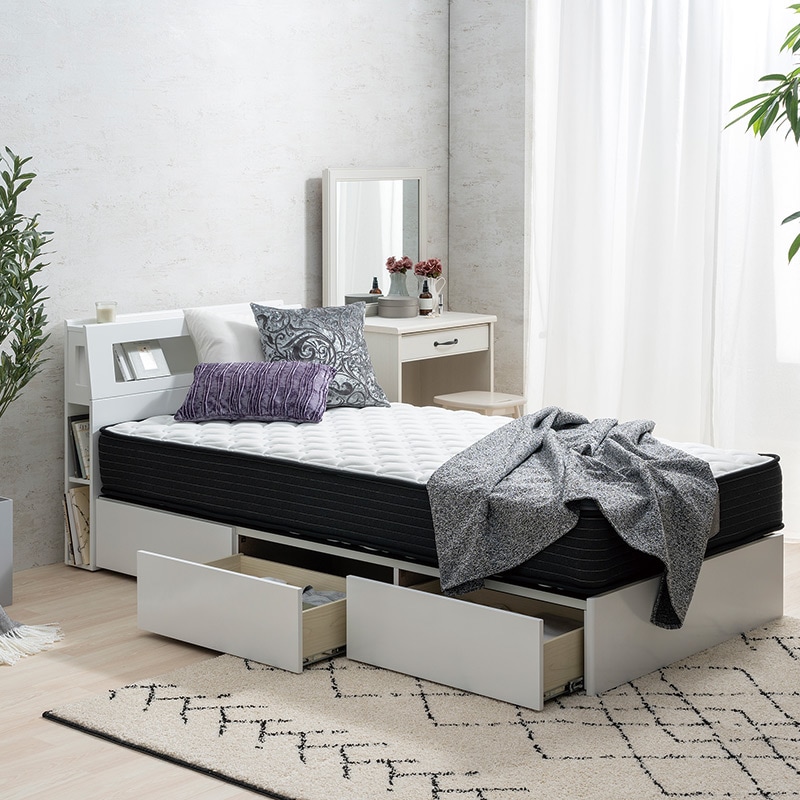 ベッドフレーム TI-1152BX WH【大型商品配送】※3サイズ有の通販｜東京