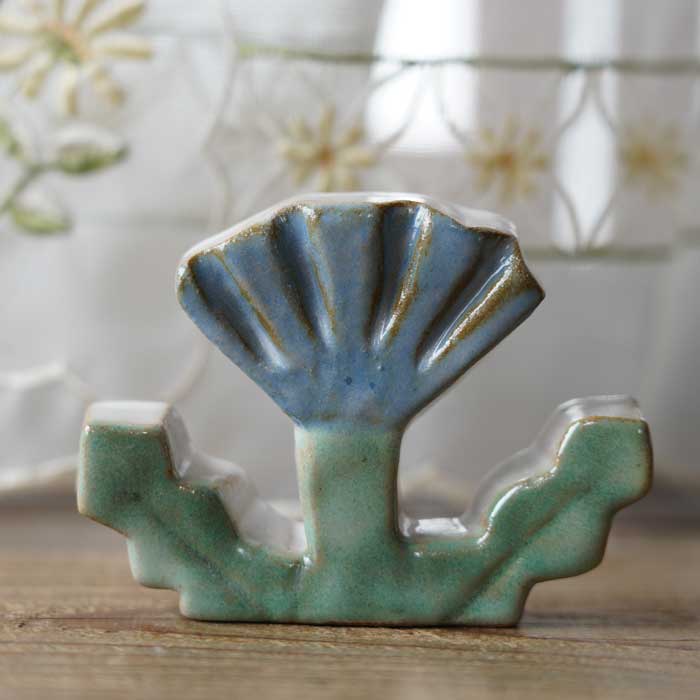 益子焼 お花のオブジェ【あざみ】陶器 置き物 インテリア 雑貨