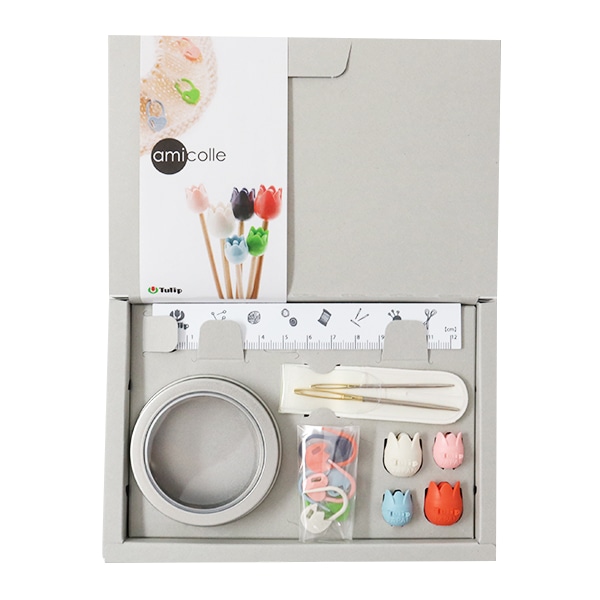 編み物ツール 『アミコレセット (段数えマーカー・編針キャップ) ASC