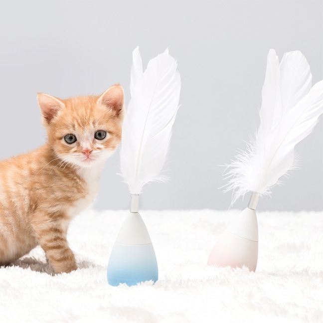 Pidan - Cat Teaser Wand Roly-Poly/猫じゃらし 羽＋おきあがりこぼし