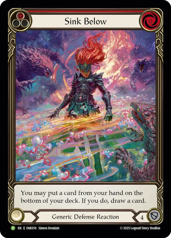 EN】【Rainbow Foil】[Generic] Sink Below / 群青へ沈む (赤) [P